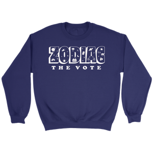 Zodiac The Vote Fleece Sweatshirt - 7 Colors Available (white print)