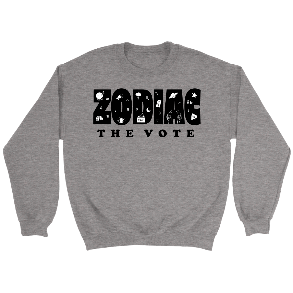 Zodiac The Vote Fleece Sweatshirt - 5 Colors Available (black print)