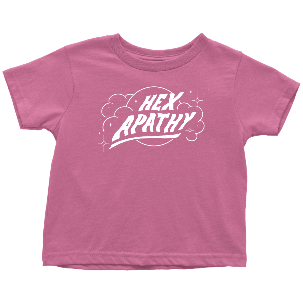 Hex Apathy Toddler - 10 Colors Available (white print)