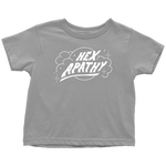 Load image into Gallery viewer, Hex Apathy Toddler - 10 Colors Available (white print)
