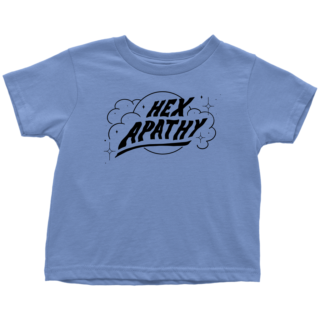 Hex Apathy Toddler - 10 Colors Available (black print)