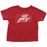 Load image into Gallery viewer, Hex Apathy Toddler - 10 Colors Available (white print)
